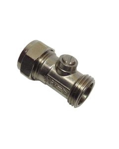 (C) IVF12S FLAT FACE ISOLATING VALVE 15MM x 1/2" MALE STRAIGHT