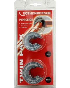 ROTHENBERGER 19429 DUAL PACK PIPESLICE 15 & 22MM