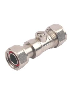 (C) B847 SERVICE VALVE 15MM X 1/2" FEMALE ANGLED C/P