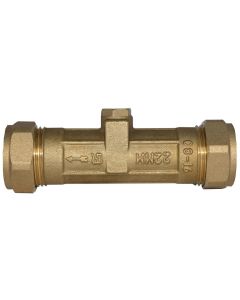 (C) DCV22 DOUBLE CHECK VALVE DZR 22MM