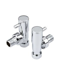 1025CEM INTA 15MM C/P DECORATIVE ANGLED RADIATOR VALVE (PAIR)