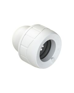 (C) POLYPLUMB ENHANCED PB1915EW SOCKET BLANK END 15MM WHITE