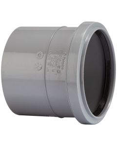 POLYPIPE SH33G 82MM(3") SINGLE SOCKET COUPLING GREY