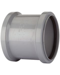 POLYPIPE SH34G 82MM(3") DOUBLE SOCKET COUPLING GREY