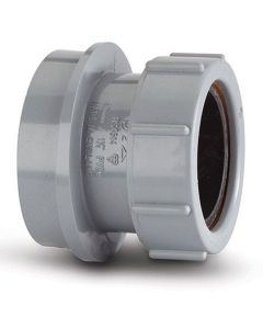 POLYPIPE SN66G ANGLED BOSS ADAPTOR 92.1/2 DEG SOLVENT/COMPRESSION 32MM GREY