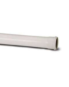 POLYPIPE SP430W 110MM(4) SINGLE SOCKET PIPE 3MTR WHITE