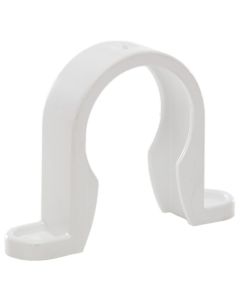 (C) POLYPIPE WS33W WASTE PIPE CLIP 32MM WHITE