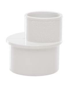 (C) POLYPIPE WS202W SOLVENT WELD REDUCER 50MM X 32MM WHITE