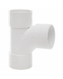 POLYPIPE WS38W SOLVENT WELD CROSS TEE 40MM X 92.1/2 DEG WHITE