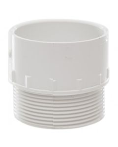 *CLEARANCE* POLYPIPE WS57W S/WELD MALE IRON ADAPTOR [WHITE] 50MM