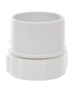 POLYPIPE WS72W SOLVENT WELD SCREWED ACCESS PLUG 50MM WHITE