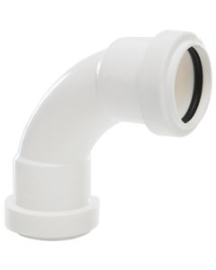 POLYPIPE WP13W HIGH TEMP SWEPT BEND 32MM WHITE