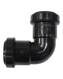 POLYPIPE WP15B HIGH TEMP 90 DEG BEND 32MM BLACK