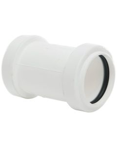 POLYPIPE WP25W HIGH TEMP STRAIGHT COUPLING 32MM WHITE