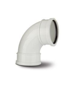 POLYPIPE SB417W 110MM(4") DOUBLE SOCKET BEND 92.1/2 DEG WHITE