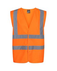 TRS195-188 REGATTA ORANGE HI-VIS VEST XXL