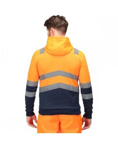 TRF663-188  REGATTA HI-VIS PRO HOODIE ORANGE   MEDIUM