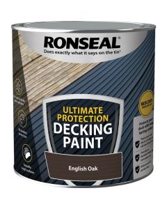 RONSEAL 39148 ULTIMATE PROTECTION DECKING PAINT ENGLISH OAK 2.5LTR