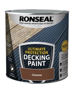 RONSEAL 39145 ULTIMATE PROTECTION DECKING PAINT CHESTNUT 2.5LTR