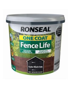 RONSEAL ONE COAT SHED & FENCE PROTECTOR TUDOR BLACK OAK 5L