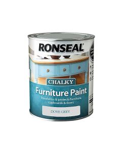 37564 RONSEAL CHALKY FURNITURE PAINT DOVE GREY 750ML
