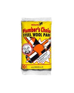 (C) TROLLULL PLUMBERS CHOICE STEEL WOOL PADS (10PK)