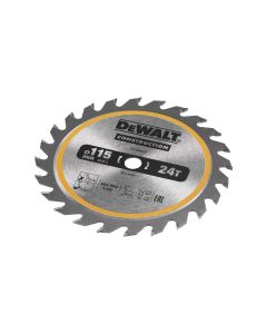 DT20420-QZ DEWALT CONSTRUCTION CIRCULAR SAW BLADE CORDLESS FRAMING 115MM X 9.5MM X 24T