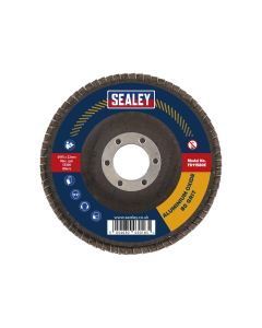 SEALEY FD11580E ALUMINIUM OXIDE FLAP DISC 115MM 80G