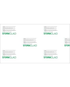 STORMCLAD RIGID PVC HYGIENE CLADDING SHEET - WHITE 1220 X 2440 x 2.5MM