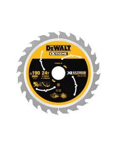 DT99562QZ DEWALT EXTREME RUNTIME CIRCULAR SAW BLADE 190MM X 30MM X 24T