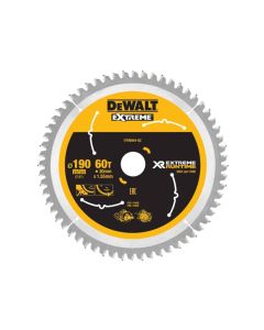 DT99564QZ DEWALT EXTREME RUNTIME CIRCULAR SAW BLADE 190MM X 30MM X 60T