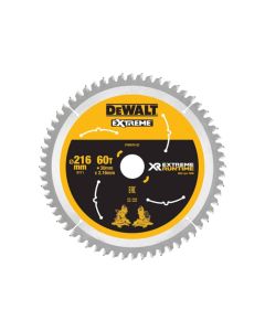 DT99570QZ DEWALT EXTREME RUNTIME CIRCULAR SAW BLADE 216MM X 30MM X 60T