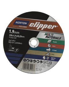 66253371504 NORTON CLIPPER MULTI PURPOSE CUTTING DISC 230 X 1.9 X 22.23 - SINGLE