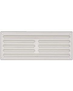 (C) 1207WF TIMLOC WHITE LOUVRE VENT WITH FLYSCREEN 9" X 3"