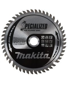 B-33015 MAKITA CIRCULAR SAW BLADE SPECIALIZED TCT 165MM DIA X 20MM BORE X 48T WOOD