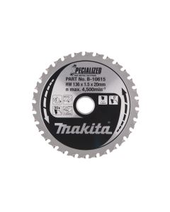 B-33526 MAKITA CIRCULAR SAW BLADE SPECIALIZED TCT 136MM DIA X 20MM BORE X 30T MILD STEEL