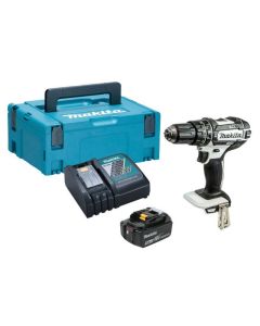 MAKITA DHP482T1JW 18V LITHIUM-ION COMBI DRILL c/w 1 X 5AH BATTERY & CHARGER