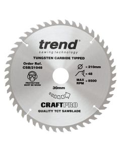 (C) CSB/21048 TREND WOOD CIRCULAR SAW BLADE 210MM DIA X 30MM BORE X 48T