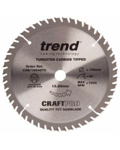 (C) CSB/16548B TREND WOOD CIRCULAR SAW BLADE 165MM DIA X 20MM BORE X 48T