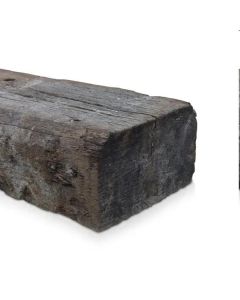 RECLAIMED TREATED HARDWOOD GRADE B RAILWAY SLEEPER 150 X 250MM X 2.6M (CONTAINS CREOSOTE - WEAR GLOVES WHEN HANDLING-SOLD AS SEEN)