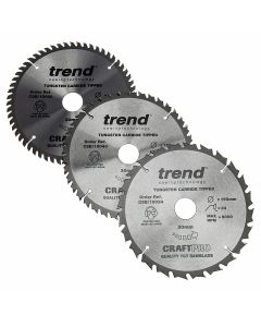 CSB/190/3PK TREND WOOD CIRCULAR SAW BLADE 190MM x 30MM BORE X 24/40/60T, 3 PACK