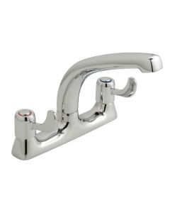 VADO AX-AST-353-CP AXCES ASTRA DECK MOUNTED KITCHEN MIXER W/ LEVER HANDLE